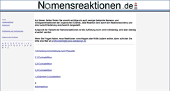 Desktop Screenshot of namensreaktionen.de